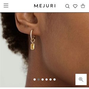 Mejuri Honey Quartz Hoop Charms (2)